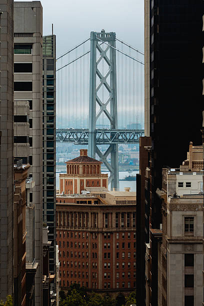 The bay bridge in San Francisco California USA.