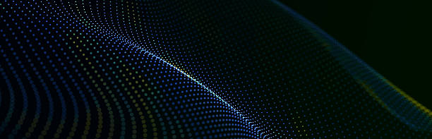 istock Digital landscape with dots and lines. Cyberspace grid. Background concept for your design. 3d 2225003926