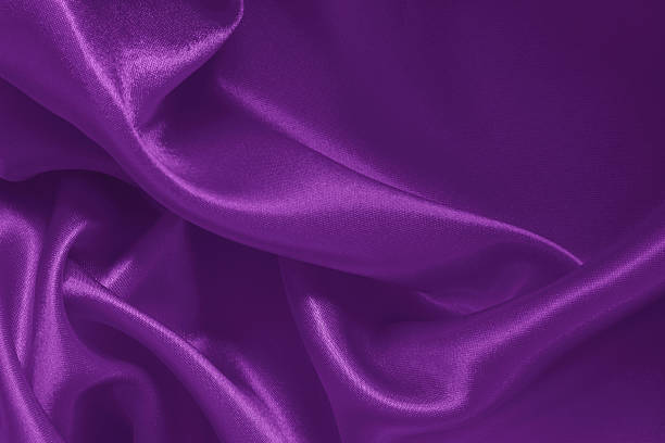 istock Dark purple fabric texture background, detail of silk or linen pattern. 2225010919