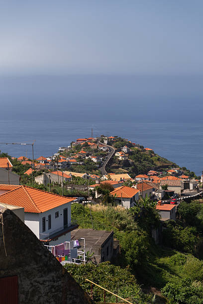 istock Coastal village rooftops on Madeira Vertical 2225015947