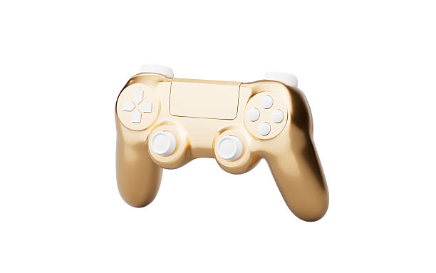istock Golden gamepad with game recreation concept, 3d rendering. 2225018044