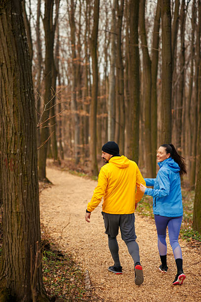 istock Couple walking down the trim track 2225020388