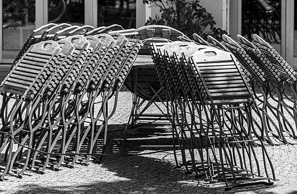 tables chairs summer cafe