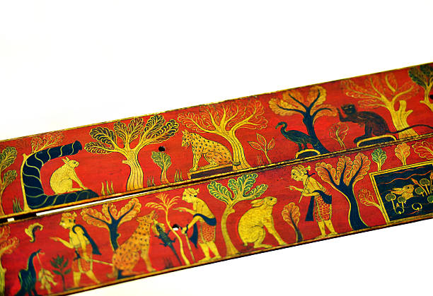Brass Dhal Talwar Indian sword hanging on the wall. Sword and shield. Collection concept.