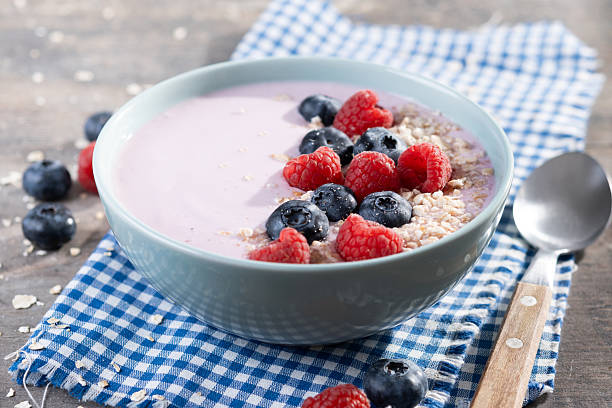 istock Healthy smoothie bowl with berries 2225053593