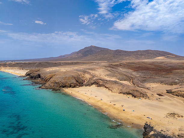 istock Playa del Pozo from drone, aerial view, Lanzarote 2225055882
