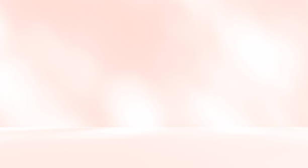 istock Empty pink colour room studio with sunlight effect shadow on the floor and wall for product presentation. 2225056359
