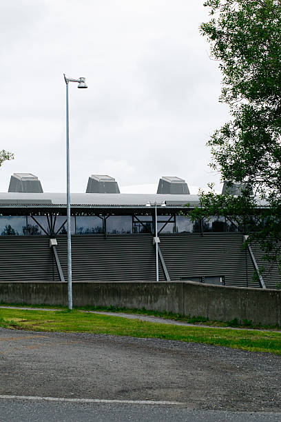 istock Modern industrial structure with greenery in Reykjavik, Iceland urban environment 2225059806