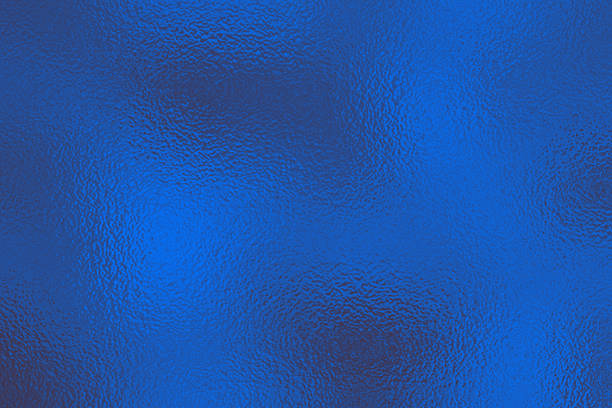 istock Blue frosted Foil Texture Background with Glass Effect, Illustration. Abstract gradient bright and shiny light reflection rough texture 2225069406