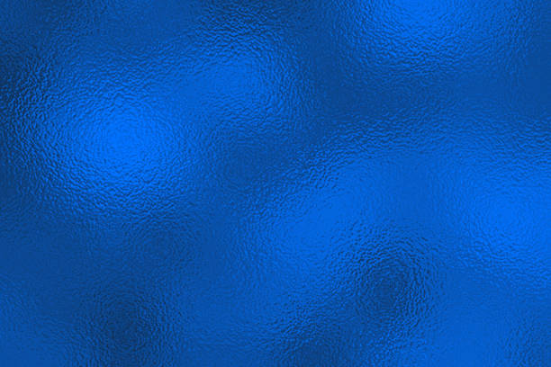 istock Blue frosted Foil Texture Background with Glass Effect, Illustration. Abstract gradient bright and shiny light reflection rough texture 2225070087
