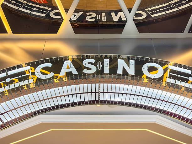 Decorative Casino Sign seen close-up.