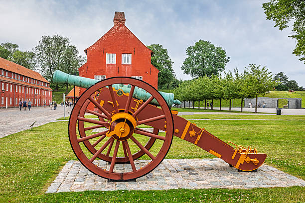 Close-up of a medieval cannon. High quality photo
