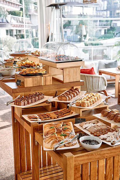 istock Abundant breakfast buffet display with pastries and savory delights in a bright restaurant setting 2225077506
