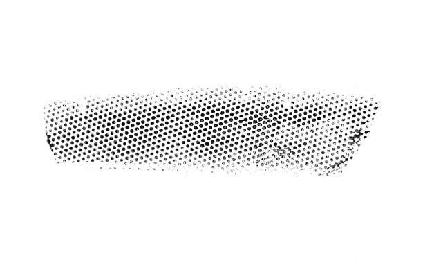 dots isolated on a white background like tire tracks