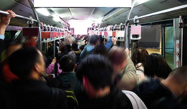 istock Crowd of people in the bus 2225082410