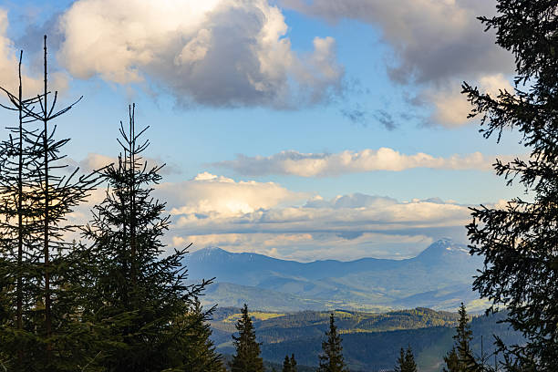 istock Beautiful landscape in the mountains, sky with clouds. 2225083900