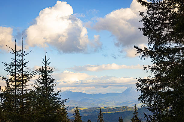 istock Beautiful landscape in the mountains, sky with clouds. 2225083905