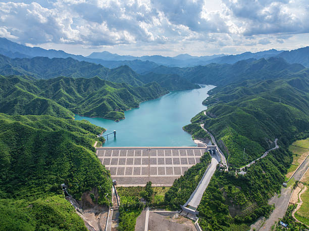 istock Overlooking Zhaitang Reservoir and dam in Beijing 2225092075