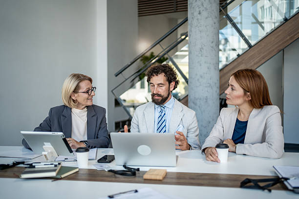 istock Businesspeople having a meeting in the office 2225092617