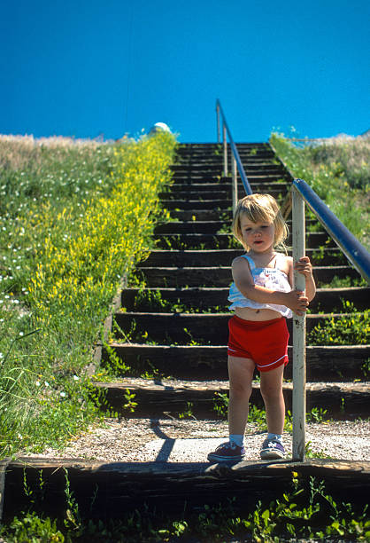 Badlands NP - At the Overlook - 1981. Scanned from Kodachrome 25 slide.
