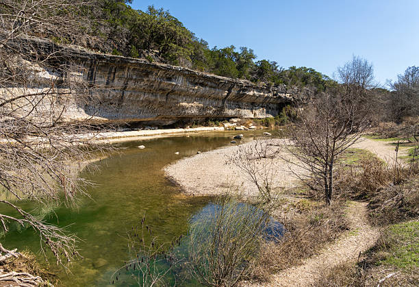 istock The Guadalupe River carves a path through a scenic Texas landscape. in state park 2225098189