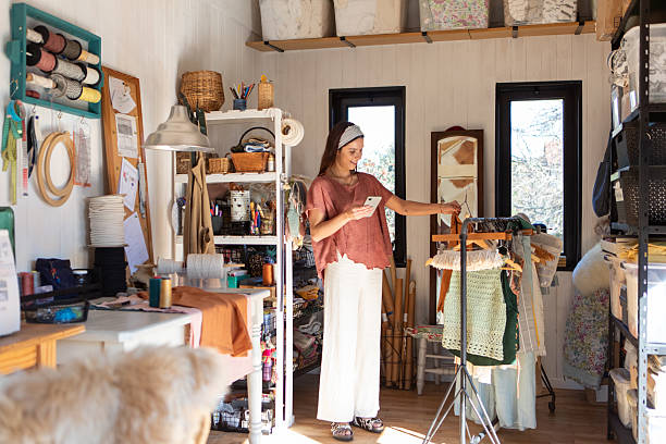 istock Young female textile entrepreneur in her creative studio 2225098213