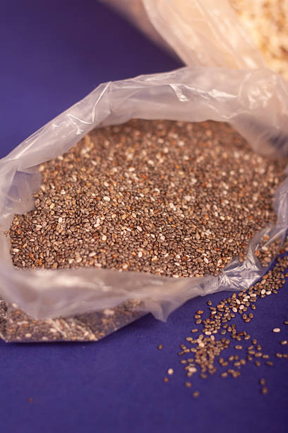 istock oats, flaxseed, chia, raisins 2225107908