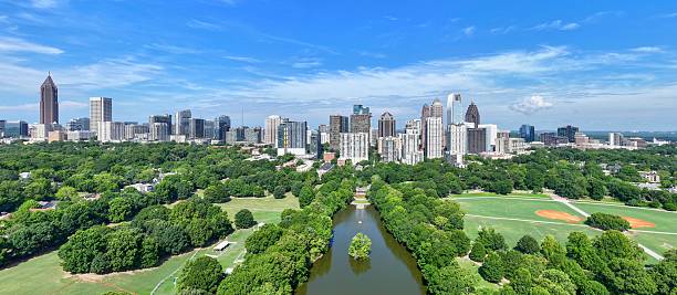 istock Atlanta Skyline and Park Aerial Panorama 2225109265