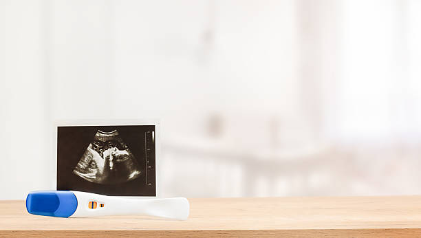 istock ultrasound picture and pregnancy test 2225109482
