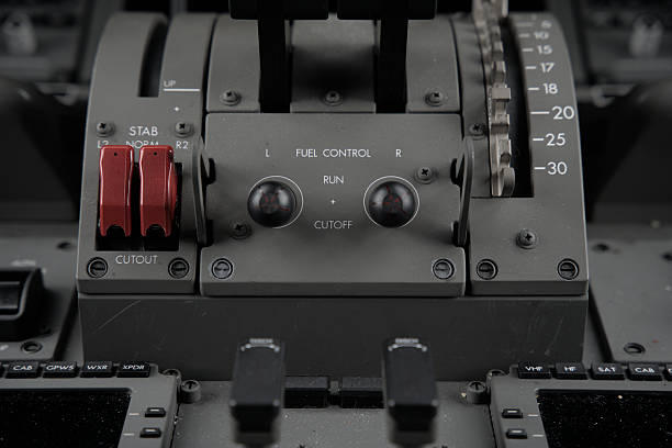 istock Fuel control switches on a 787 commercial airplane. 2225114874