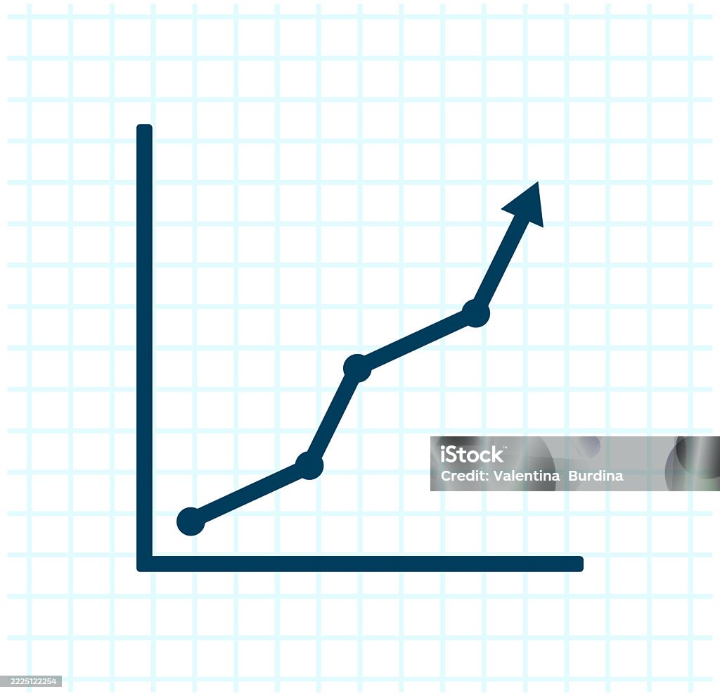 Razor Line Graph Line Graph Stock Illustration - Download Image Now - Abstract, Arrow ...