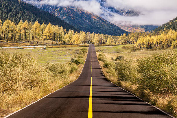 istock Mountain Road in Autumn 2225128986