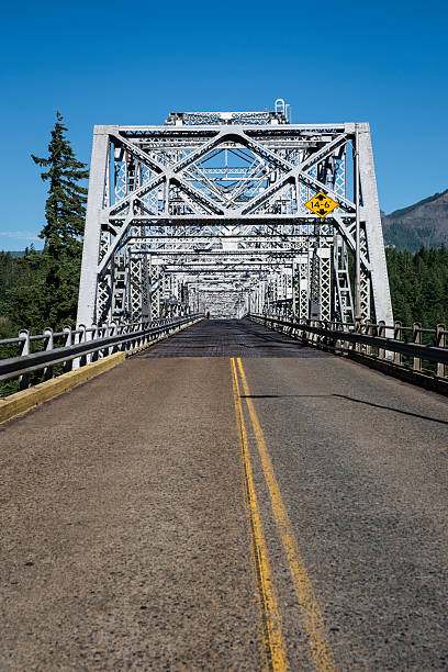 Bridge of the Gods looking south toward Oregon.