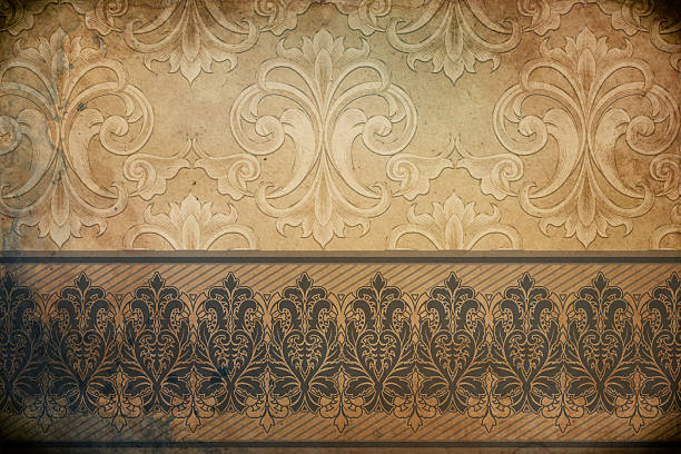 istock Bad condition grunge paper background with ornament. 2225133313