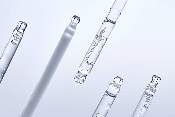 istock Five different droppers with facial serum in a row. 2225137223
