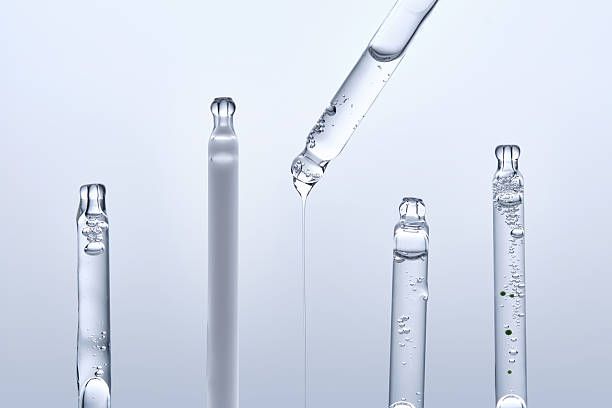 istock Five different droppers with facial serum in a row. 2225137233