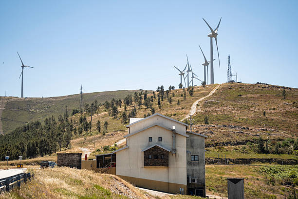 Restored white windmills form the core of the Alto de São Bento Museum Centre, a granite relief chosen to promote the knowledge of the main natural assets of this location