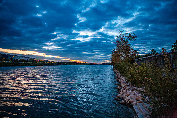 istock Twilight Over the Danube River in Vienna, Austria 2225144334