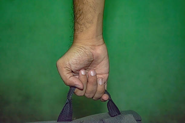 rock climber hands climbing