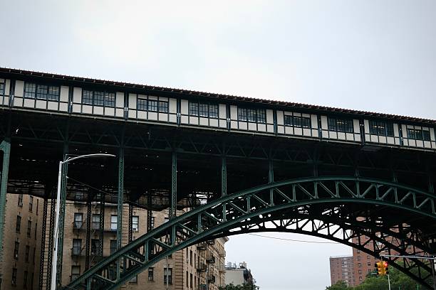 istock Steel Arch and Elevated Harlem Subway Station (New York, New York, USA) 2225153657