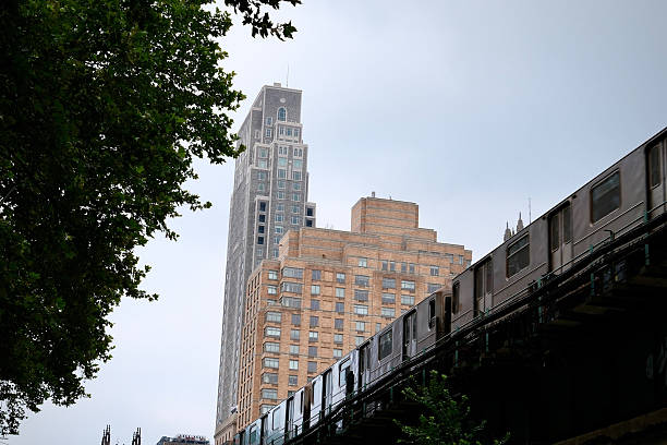 istock Harlem Towers With Silver Gleaming Train (New York, New York, USA) 2225153695