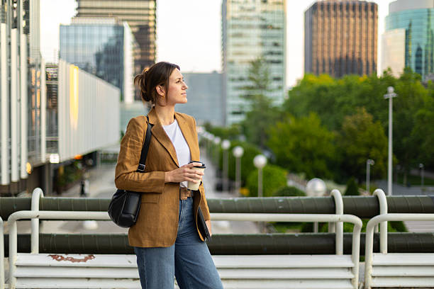 istock Young professional enjoying coffee break outdoors 2225154403