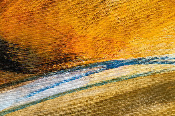 Colorful abstract pattern of oil paint