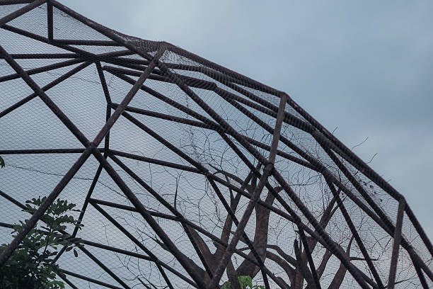 large aviary for birds in the form of a dome