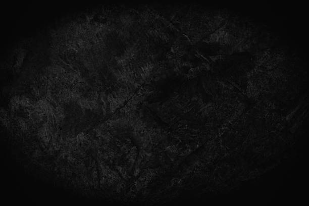 istock Close up retro plain dark black cement concrete wall background texture for show or advertise or promote product and content on display. Color old concrete wall design vintage grunge element blank. 2225163186