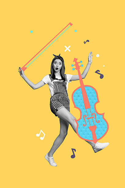istock Vertical collage picture young girl violin player talented professional hobby performance acoustic instrument music melody 2225164796