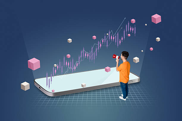 istock Creative collage picture young man scream loudspeaker announce smartphone diagram stats network connection virtual reality 2225165335