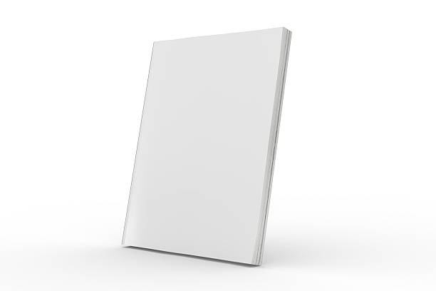 istock Blank Magazine or Book cover mockup design isolated on white background. Template for presentation a publisher, notebook, catalogs, brochures, magazines, diary, journal, booklet or publication 2225170565