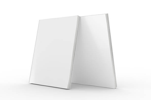 istock Blank Magazine or Book cover mockup design isolated on white background. Template for presentation a publisher, notebook, catalogs, brochures, magazines, diary, journal, booklet or publication 2225170567