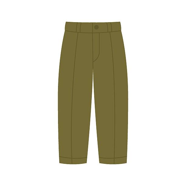 istock Long trousers. Denim clothing. Hand-drawn illustration. Flat vector illustration isolated on a white background 2225171303